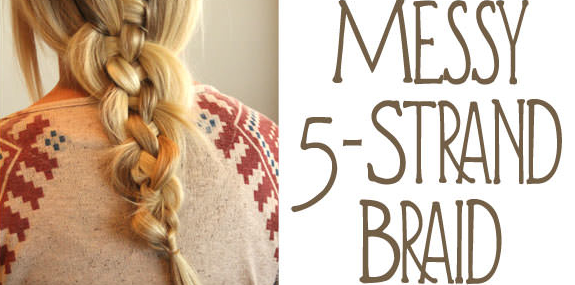 Braid Tutorial: How to do the Messy 5-Strand Braid